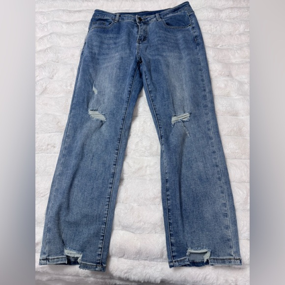 Denim - Distressed Blue Jeans